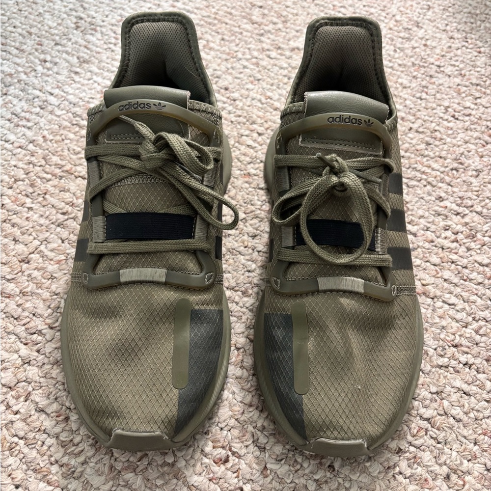 Adidas Men's Khaki and Black Sneakers